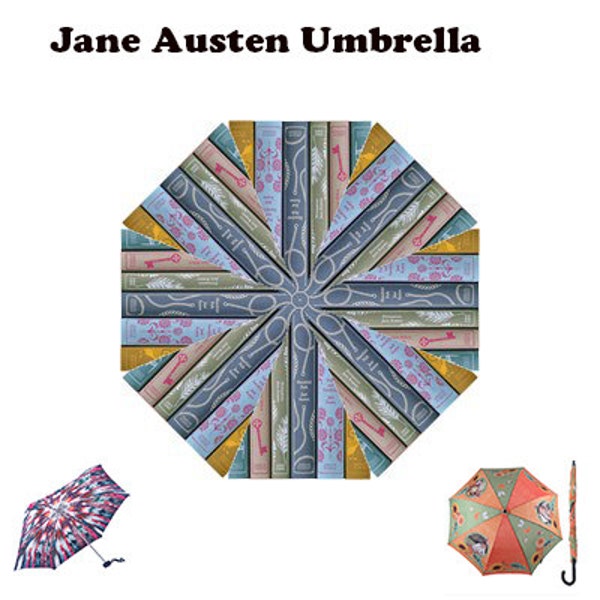 Jane Austen Umbrella, Autumn, winter, david bowie, umbrella, 19th Century, fashion, victorian literature