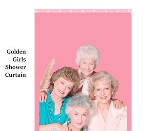 Golden Girls SHower Curtain,golden girls, shower, bath, curtain. 80s. retro, cult