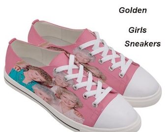 Golden Girls Sneakers, Golden Girls ,shoes, sneakers,pattern, fun , footwear, fall, Tv shows, fashion, cult