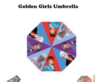 Golden Girls Umbrella, Autumn, winter, david bowie, umbrella, 80s, Golden Girls, fashion, umbrella