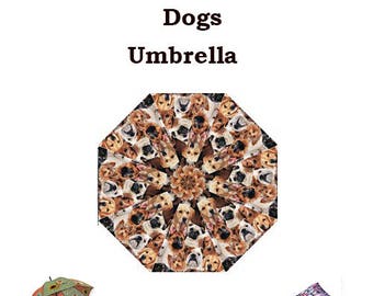 Dogs Umbrella, Autumn, winter, Fun, umbrella, glitter, unicorn, fashion, umbrella, dogs, animals