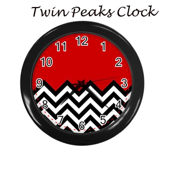 Twin peaks wall clock 90's, retro, wrist watch, sports, sports watch, pink, retro films, 90s films,90s fashion, fashion