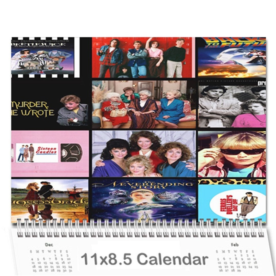 Eighties Calendar, Calendar, Eighties Fans, 80s, 80s Tvshows, Calendar