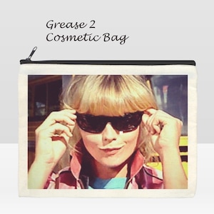 Grease2 Cosmetic Bag, Cosmetic Bag, Make Up Bag, 80&#39;s, 80&#39;s films,  grease 2, cult films, bag