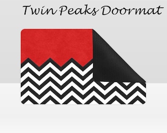 Twin Peaks Fußmatte, Türen, Teppiche, Haus, Wohnen, Twin Peaks, Teppich, 90er, fun, Geschenk