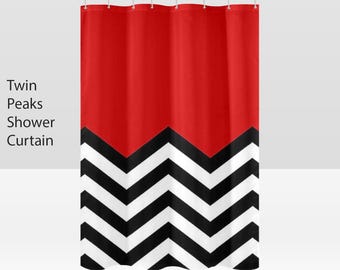 Twin Peaks SHower Curtain,twin peaks , shower, bath, curtain. 90s. retro, cult