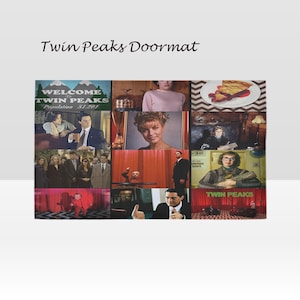 Twin Peaks doormat, doors, rugs, house, living, twin peaks, carpet, 90s, fun, gift