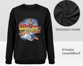 Back to the future  sweatshirt for men, sweatshirt, winter, fall,80s, fun, back to the future, cult films