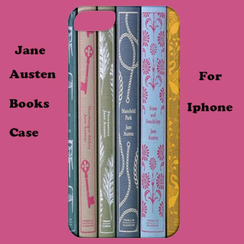 Jane Austen Books iPhone case, iPhone case, iPhone case,19th century, cover, retro, iPhone 6, iPhone 5, cover, iPhone 6 plus, iPhone 4 image 1