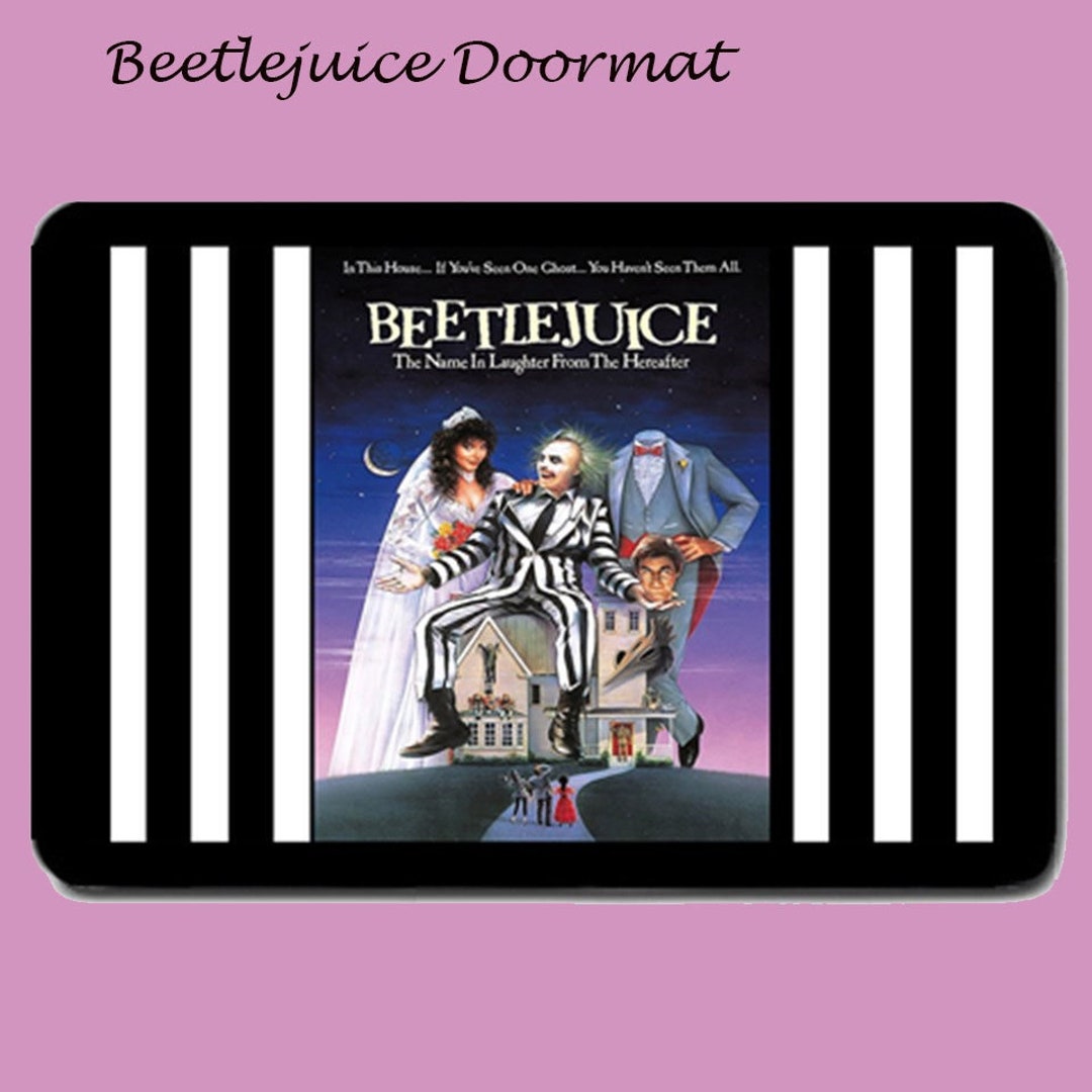 Beetlejuice 2 Doormat, Doors, Rugs, House, Living,beetlejuice Films