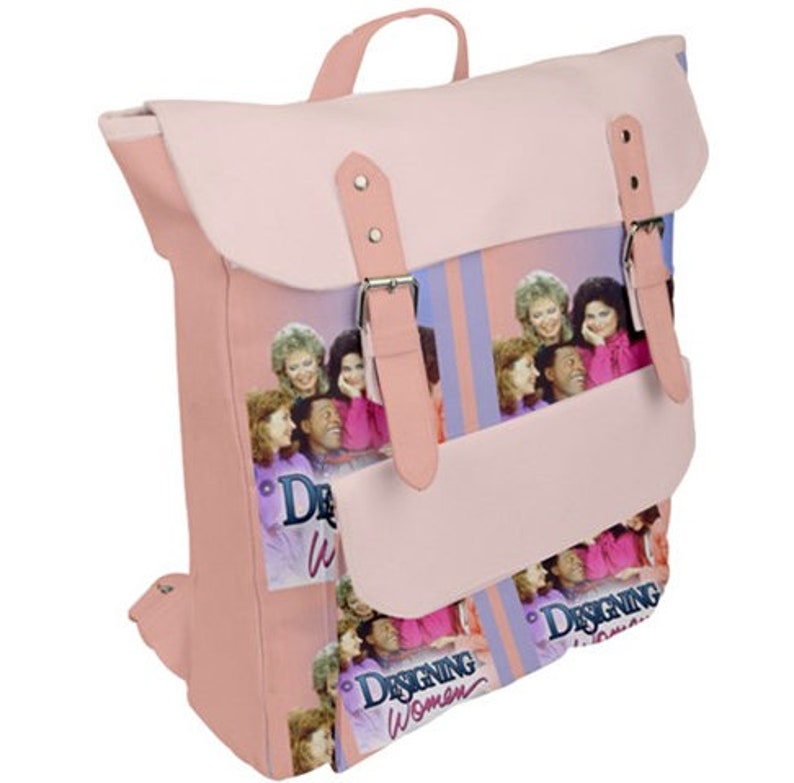 Diy Crafts Tv Backpack Buckle Bag Designing Women School bag tv school 80s cult | Etsy