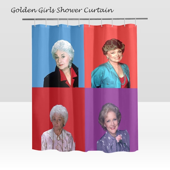 Golden Girls SHower Curtain,golden girls, shower, bath, curtain. 80s. retro, cult