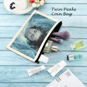 Twin Peaks Cosmetic Bag, Cosmetic Bag, Make Up Bag, Twin Peaks , 90&#39;s, 90&#39;s Tv,  Tv Shows, TV Show Bags , High school,
