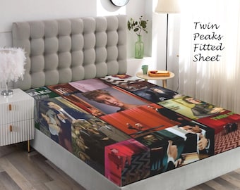 Twin peaks Fitted Sheet, bed, duvet cover, sheet, 90s, 90s TV, twin peaks, sheets, bedding