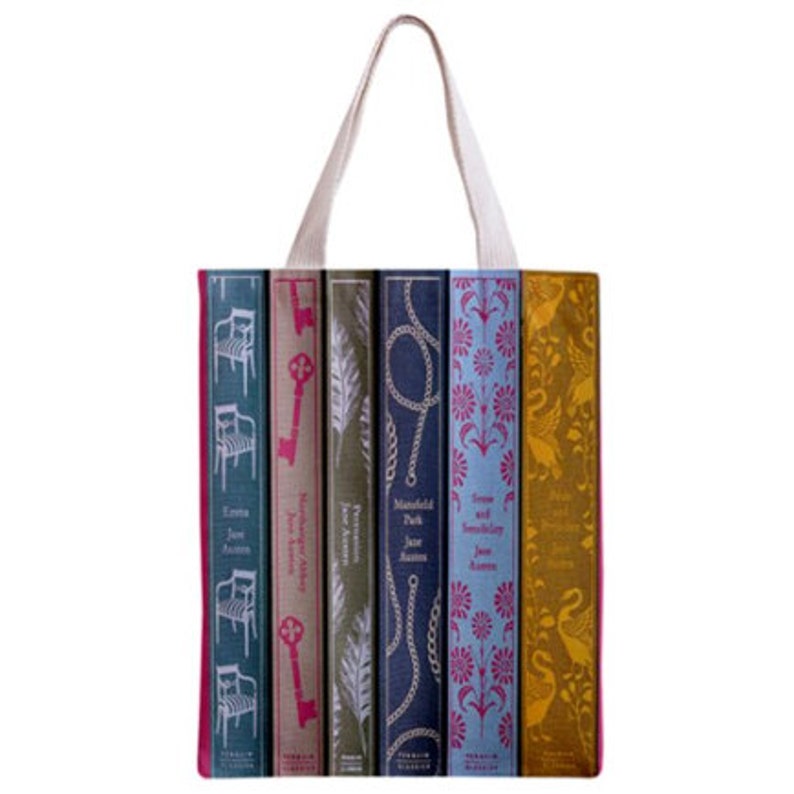 Jane Austen tote bag, 19th century, Tote bag, books, 19th century books,jane austen, bags, victorian literature imagem 2