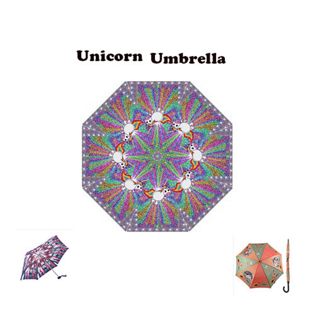 tank Generelt sagt besøg Unicorn Glitter Umbrella Autumn Winter David Bowie - Etsy