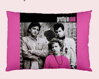 Pretty in PInk Pillow Case, pillow, bedding, bedrrom, glam rock, 80s, pretty in PInk, tv, cult tv, eighties