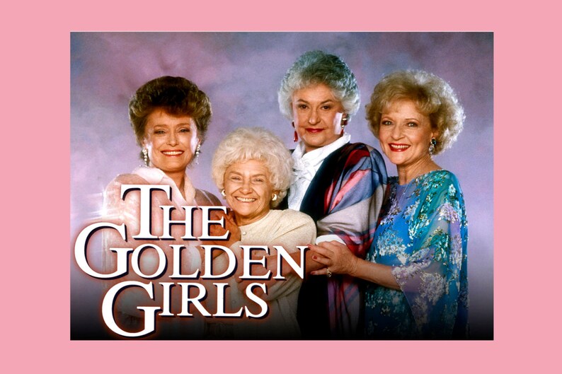 bedding pillow eighties bedrrom 80s cult tv Golden Girls Cushion Case golden girls tv shows