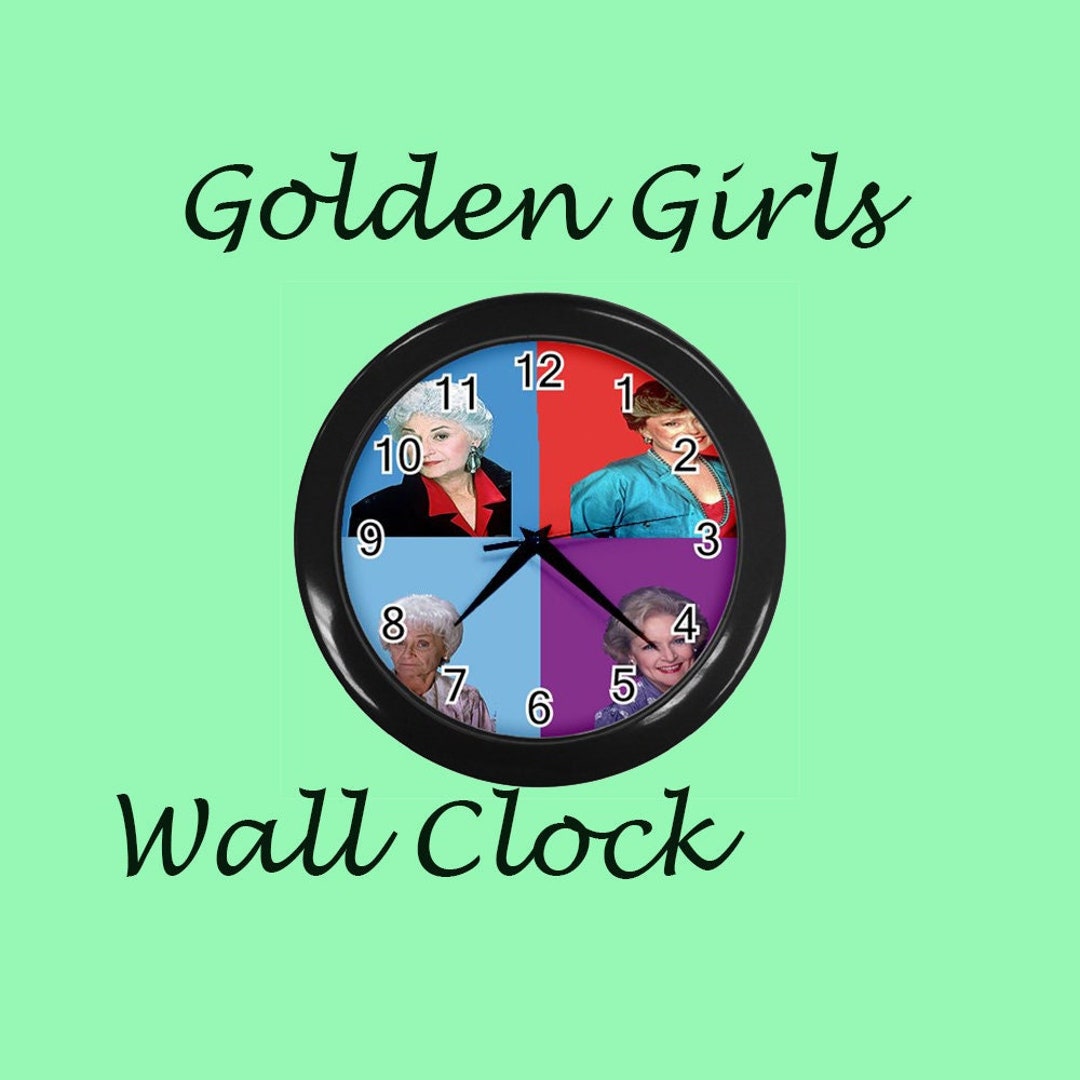 Golden Girls Wall Clock 80's, Retro, Wrist Watch, Sports, Sports Watch
