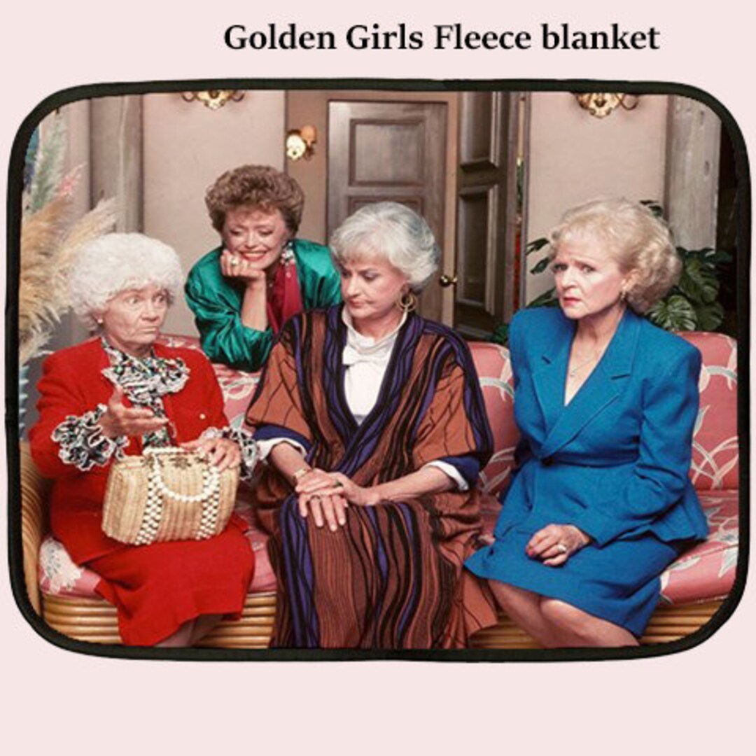 Golden Girls Fleece Blanket Blanket Fleece Cover Bedroom Bed Fun 80s Golden Girls Etsy