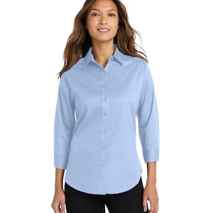Port Authority Ladies 3/4-Sleeve Easy Care Shirt - Great Expressions Dental Logo Included