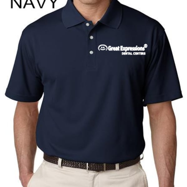 8445 UltraClub Men's Cool & Dry Stain-Release Performance Polo - Great Expressions Dental Logo Included