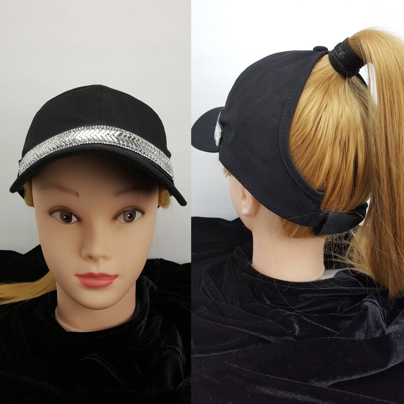 baseball cap with ponytail hole