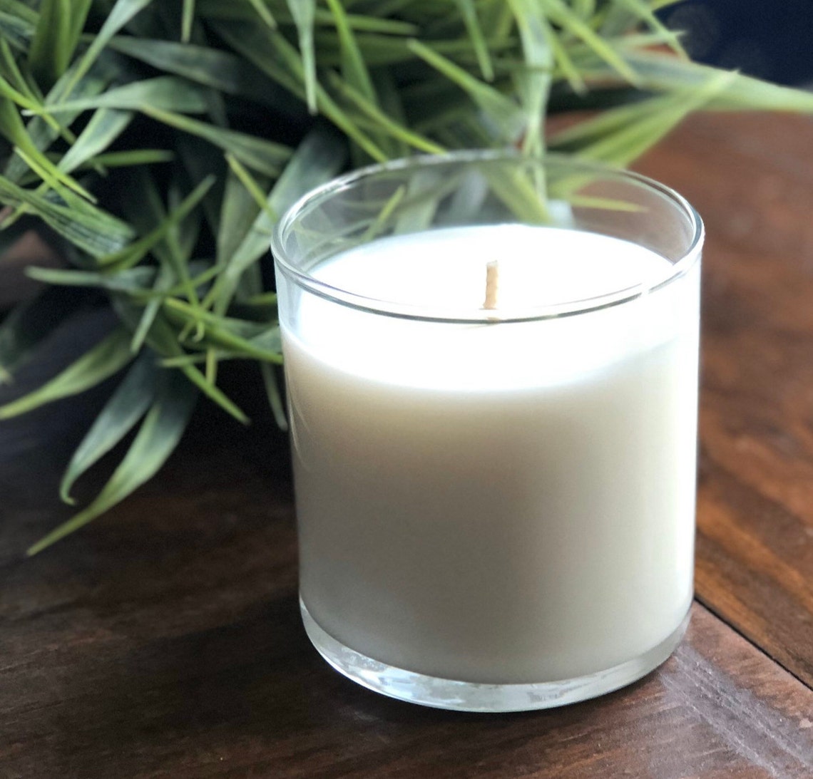 Clear Glass Tumbler Jar Candle Choose your scent Etsy