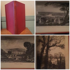 Richmond sul Tamigi, datato 1896, di Richard Garnett, con incisioni e incisioni illustrate a pagina intera, libro antiquario