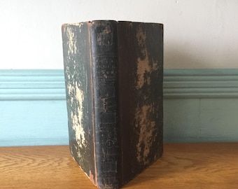 Antique Leather Book | History of British Churches | England, Ireland, Scotland, America | 1820 | John Brown