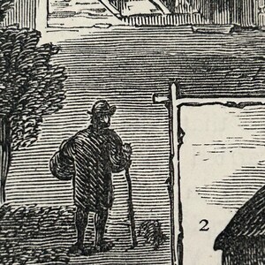 Antique London Print | 1876 | Old Chelsea in 1750 | White House Inn | Clock House | Engraving image 18
