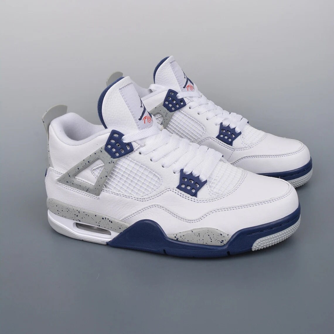 Air Jordan 4 Blue - Etsy