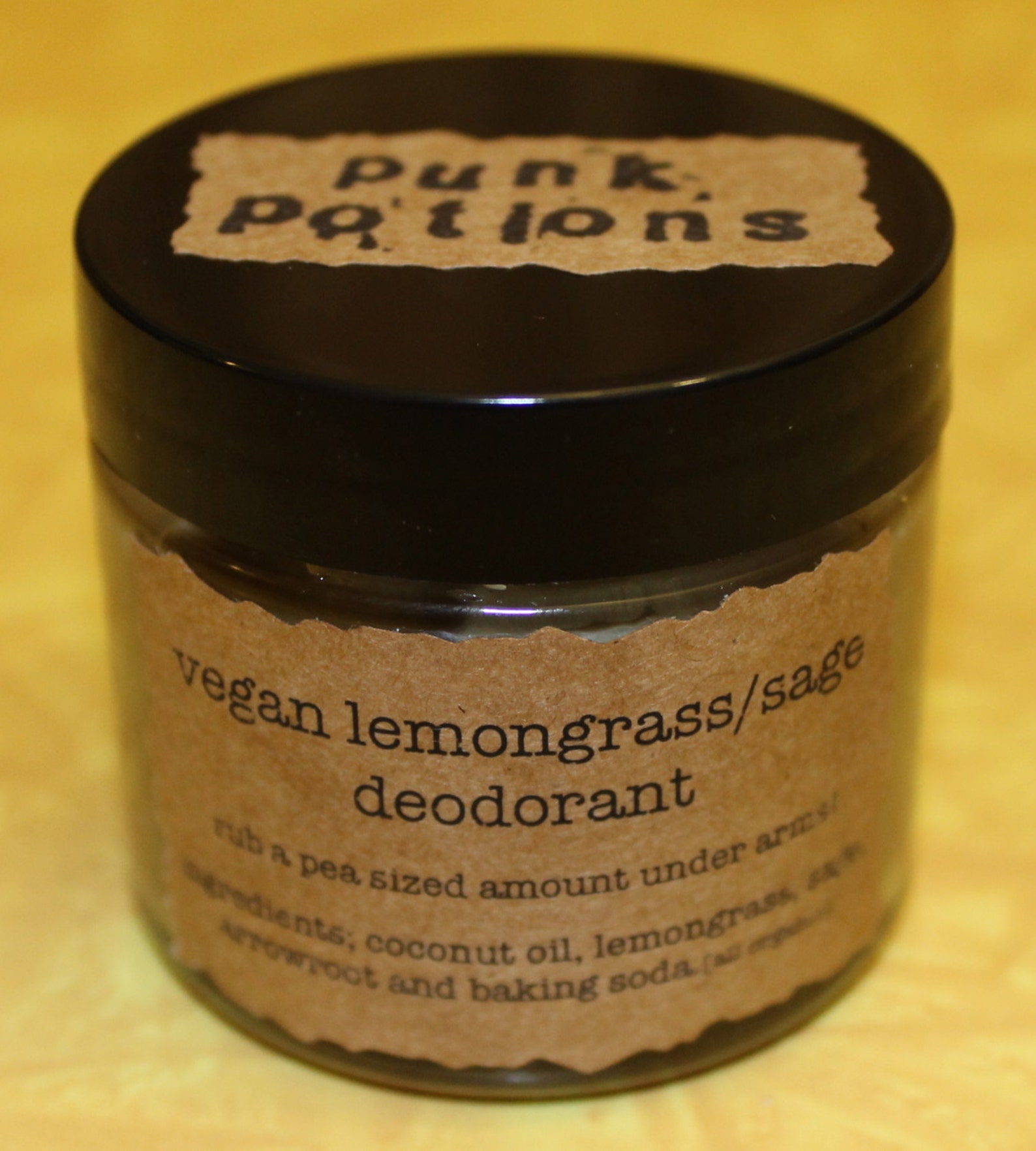 Organic Herbal Vegan Deodorant. Coconut Oil With an Extraction Etsy