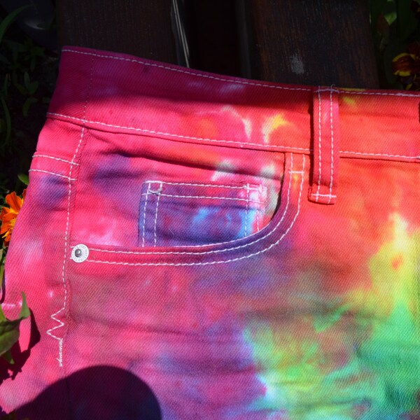 mens tie dye short