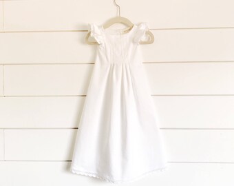 white blessing dress