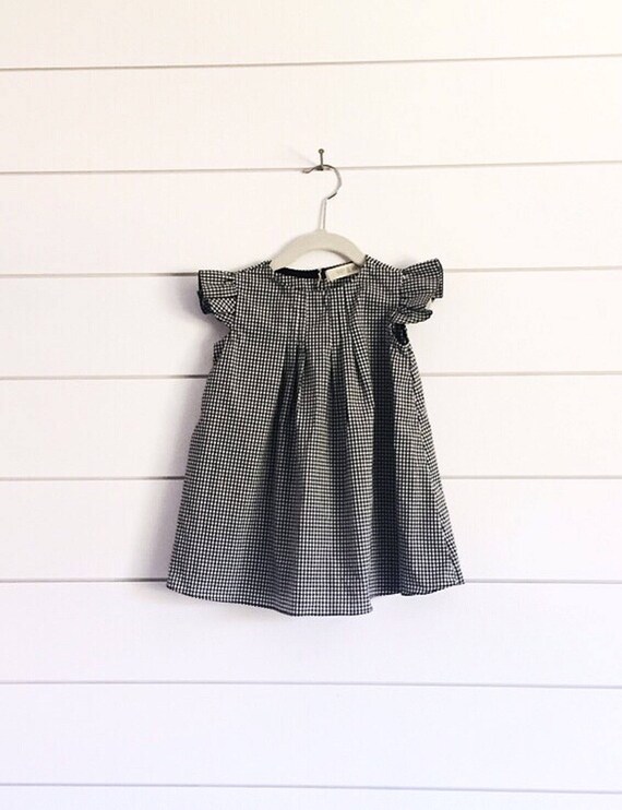 Black Gingham dress baby gingham dress girls gingham dress Etsy