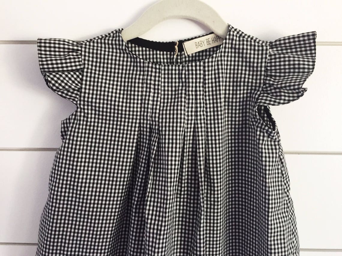 Black Gingham dress baby gingham dress girls gingham dress Etsy