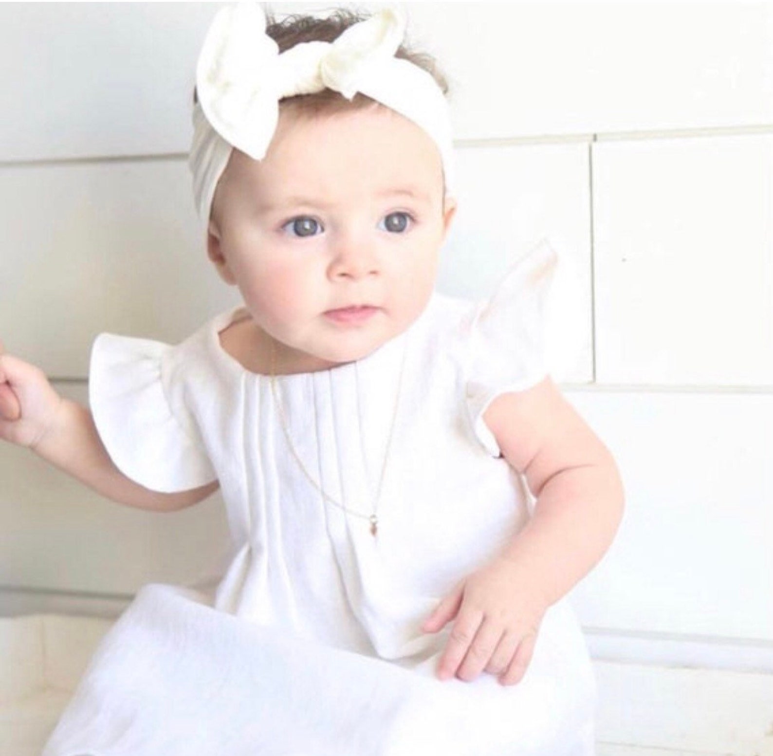 White Baptism Dress Ivory Blessing Dress Ivory Christening Etsy