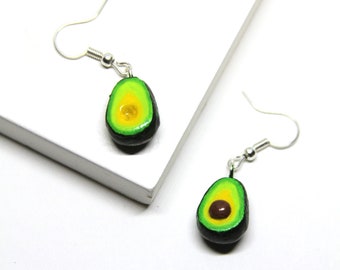 Avocado Earring | Quirky food earrings, miniature food for health and wellness gifts