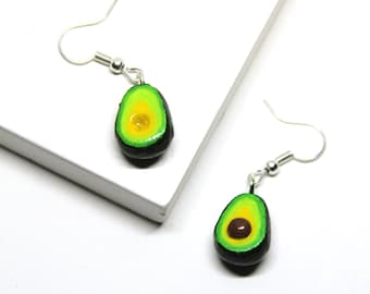 Avocado Earring | Food earrings, mini avocado dangles for guacamole lovers and foodies