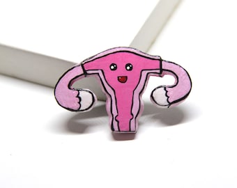 Uterus pin | Gay pin, Enamel Pin, for a feminist