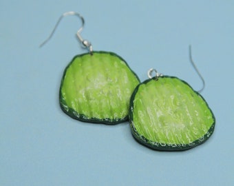 Pickle earrings | Dill pickle dangles, Food Earrings, Gift for Women