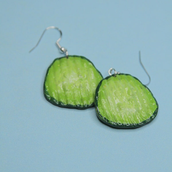 Pickle earrings | Dill pickle dangles, Food Earrings, Gift for Women