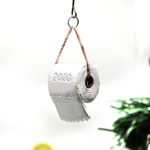 Ornamento di carta igienica, Ornamento di quarantena, Ornamento Covid, Ornamenti natalizi, Ornamento di pandemia, Ornamento 2020