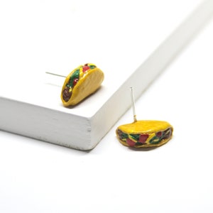 Taco Earrings | Mexican Jewelry, Perfect Foodie Gift, Ideal for Taco Tuesday, Hypoallergenic Nickel-Free