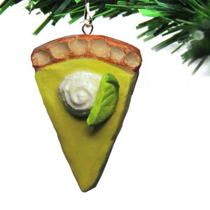 Key Lime Pie Ornament | Christmas Ornament, Zesty Florida Lime Dessert, Perfect gift for Foodies