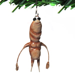 Marcus the Worm Ornament | VR Meme Christmas Decor | Funny Gamer Gift