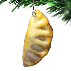 Fried Dumpling Christmas Ornament | Handmade Realistic Food Decor