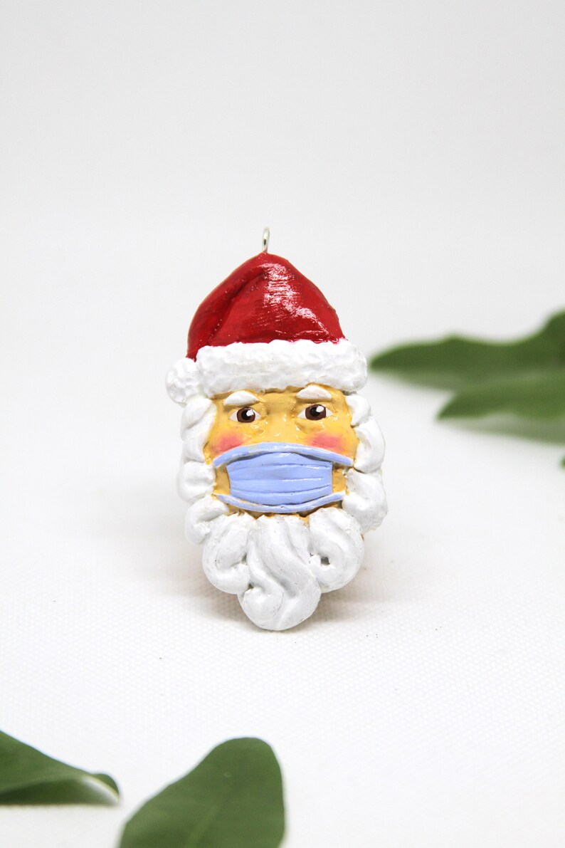 Quarantine Ornament Santa Christmas Ornament Commemorate Etsy
