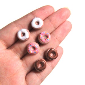 Donut Earrings | Doughnut Earrings Set, vanilla, chocolate and sprinkles for dessert lovers